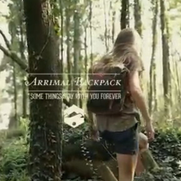 Ideal & Co. Arrimal Canvas & Leather Travel Backpack Made in Portugal NWT - Picture 4 of 8